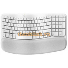 Bàn Phím Công Thái Học Không Dây Logitech Wave Keys Wireless