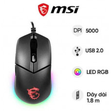 Chuột gaming có dây MSI Clutch GM11 (màu đen) (S12-0402020-CLA)