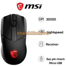Chuột gaming không dây MSI Clutch GM41 Lightweight (Đen)