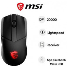 Chuột gaming không dây MSI Clutch GM41 Lightweight (Đen)