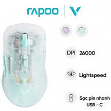 Chuột gaming trong suốt 2 chế độ có dây/không dây Rapoo VT9Air