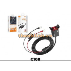 Sạc Xe Máy USB/Type-C 60W Màu Đen LDNIO C108