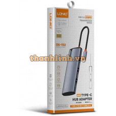 Hub Chia 2 Trong 1 Type-C USB3.0 + PD100W LDNIO DS-15U