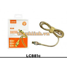 Cáp Type-C 65W Màu Vàng Dài 1M LDNIO LC881c