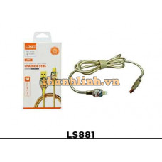 Cáp USB -> Lightning 30W Màu Vàng Dài 1M LDNIO LS881