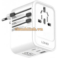 Cốc Sạc 3 Cổng GaN 65W LDNIO Z6