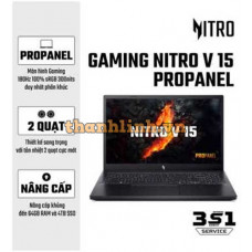 Laptop Acer Nitro V 15 ProPanel ANV15-51-73UU NH.QN9SV.00C (Intel Core i7-13620H | RTX 3050 6GB | 15.6 inch FHD IPS 180Hz | 16GB | 512GB | Win 11 | Đen)
