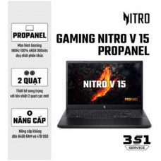 Laptop Acer Nitro V 15 ProPanel ANV15-51-73UU NH.QN9SV.00C (Intel Core i7-13620H | RTX 3050 6GB | 15.6 inch FHD IPS 180Hz | 16GB | 512GB | Win 11 | Đen)