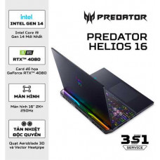 Laptop Acer Predator Helios 16 PH16-72-95ZM NH.QNZSV.008 (Intel Core i9-14900HX |RTX 4080| 32GB | 2TB | 16 inch 2K | Win 11 | Đen)