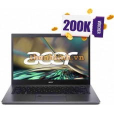 Laptop Acer Aspire 5 A514-55-5954 NX.K5BSV.001 (Core i5-1235U | 8GB | 512G | Intel Iris Xe | 14.0 inch FHD IPS | Win 11 | Xám)