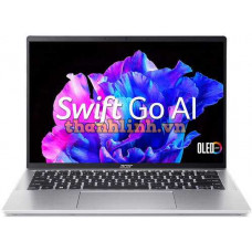 Laptop Acer Swift Go SFG14-72-55HZ NX.KRKSV.002 (Intel Core Ultra 5 | 16GB | 512GB | Intel Arc | 14 inch 2.2K | Win 11 | Office | Bạc)