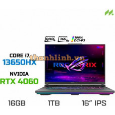 Laptop Gaming ASUS ROG Strix G16 G614JV-N4369W (i7-13650HX, RTX 4060 8GB, RAM 16GB DDR5, SSD 1TB, 16 Inch IPS QHD+ 165Hz 100% DCI-P3)