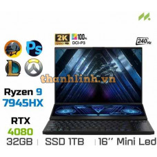 Laptop Gaming Asus ROG Zephyrus Duo 16 2023 GX650PZ-NM031W (Ryzen 9 7945HX, RTX 4080 12GB, Ram 32GB DDR5, SSD 1TB, 16 Inch MiniLED 240Hz WQXGA)