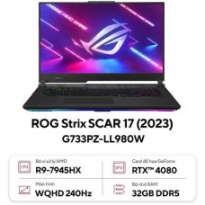 Laptop Asus ROG Strix SCAR 17 G733PZ LL980W (R9-7945HX |RTX 4080 | RAM 32GB | 1TB SSD | 17.3 inch WQHD | Win 11 | Đen)