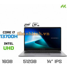 Laptop Asus ExpertBook P1 P1403CVA-i7SE16-50W (i7-13700H, UHD Graphics, RAM 16GB DDR5, SSD 512GB, 14 Inch IPS FHD 60Hz)