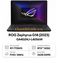 Laptop Asus ROG Zephyrus G14 GA402NJ-L4056W (AMD Ryzen 7 7735HS | RTX 3050 | 16GB | 512GB | 14 inch FHD+ | Win 11 | Xám)