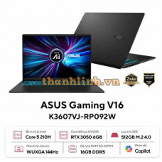 Laptop Asus Vivobook 16 K3607VJ-RP092W (Intel Core 5 210H | 16GB | 512GB | RTX 3050 | 16 inch WUXGA 144Hz | Win 11 | Đen)