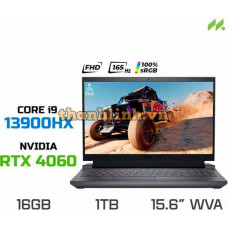 Laptop Gaming Dell Gaming G15 5530 i9H161W11GR4060 (i9-13900HX, RTX 4060 8GB, RAM 16GB DDR5, SSD 1TB, 15.6 Inch WVA FHD 165Hz 100% sRGB)