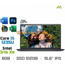Laptop Dell Inspiron 15 3520 N3520-i5U085W11BLU (i5-1235U, Iris Xe Graphics, Ram 8GB DDR4, SSD 512GB, 15.6 Inch IPS FHD 120Hz, Win 11/Office HS 21)