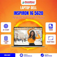 Laptop Dell Inspiron 16 5620 (N5620-I5P165W11SLU) 16.0 inch FHD+/ Core i5-1240P/ 16GB RAM/ 512GB SSD/ UMA/ Windows 11/ 12 tháng