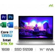 Laptop Dell Inspiron 14 7430 2 in 1 T7430-i7U165W11SLU (i7-1355U, Iris Xe Graphics, Ram 16GB LPDDR5, SSD 512GB, 14 Inch WVA FHD+ 60Hz TouchScreen, Win11/Office HS 21, Bút cảm ứng)