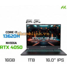 Laptop Gaming Gigabyte G6 MF-H2VN854KH (i7-13620H, RTX 4050 6GB, RAM 16GB DDR5, SSD 1TB, 16 Inch IPS FHD+ 165Hz)