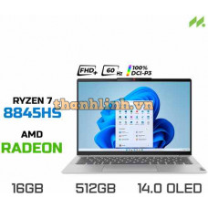 Laptop Lenovo IdeaPad Slim 5 14AHP9 83DB003BVN (Ryzen 7 8845HS, Radeon Graphics, RAM 16GB LPDDR5X, SSD 512GB, 14 Inch OLED WUXGA 60Hz 100% DCI-P3, Win 11)