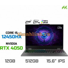 Laptop Gaming Lenovo LOQ 15IAX9 83GS001QVN (i5-12450HX, RTX 4050 6GB, RAM 12GB DDR5, SSD 512GB, 15.6 Inch IPS FHD 144Hz 100% sRGB, Win 11)