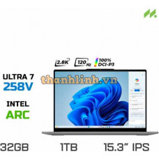 Laptop Lenovo Yoga Slim 7 15ILL9 83HM000GVN (Ultra 7-258V, Arc Graphics 140V, Ram 32GB LPDDR5x, SSD 1TB, 15.3 Inch IPS 2.8K 120Hz 100% DCI-P3, Win 11/Office HS 21)