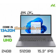 Laptop Lenovo Ideapad Slim 3 15IRH10 83K1000GVN (i5-13420H, UHD Graphics, Ram 24GB DDR5, SSD 512GB, 15.3 Inch IPS FHD+ 60Hz, Win 11)