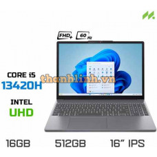 Laptop Lenovo Ideapad Slim 3 16IRH10 83K20002VN (i5-13420H, UHD Graphics, Ram 16GB DDR5, SSD 512GB, 16 Inch IPS WUXGA 60Hz)