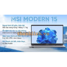 Laptop MSI Modern 15 i5 1334U/16GB/512GB/15.6"FHD/Win11/Túi
