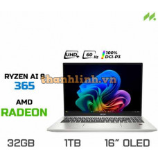 Laptop MSI Prestige A16 AI+ A3HMG-045VN (Ryzen AI 9 365, AMD Radeon Graphics , Ram 32GB LPDDR5X, SSD 1TB, 16 Inch OLED UHD+ 60Hz 100% DCI-P3, Win 11)