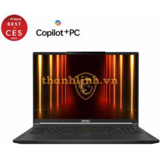 Laptop MSI Stealth A16 AI+ A3XWHG085VN (AMD Ryzen AI 9 HX 370 | RTX 5070 Ti 12GB GDDR7 | 16 inch QHD+ OLED | 32GB | 1TB | Fingerprint | Windows 11 Home SEA | Đen)