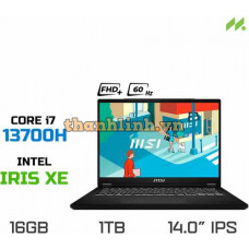 Laptop MSI Modern 14 H D13MG-217VN (i7-13700H, Iris Xe Graphics, RAM 16GB DDR4, SSD 1TB, 14 Inch IPS FHD+ IPS 60Hz)