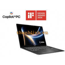 Laptop MSI Prestige 14 AI+ D3MG-022VN (Intel Core Ultra 7 355 | Intel Arc graphics | 14 inch FHD+ | 32GB | 1TB | Windows 11 Home | Xám)