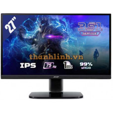 Màn hình gaming ACER KA272 27" (1920 x 1080/IPS/75Hz/1 ms/FreeSync)