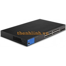 Bộ chia mạng LGS328MPC-EU 24-Port Managed Gigabit PoE+ Switch with 4 10G SFP+ Uplinks 410W