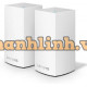 Bộ phát Wifi Linksys Velop Whw0102-Ah Dual-Band Ac2600 Mesh Wifi System Wifi 5 System 2-Pack
