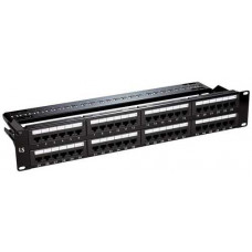 Empty Patch Panel 48-Port with wire management Metal type for Shielded (LS-PP-48P-E-WM)