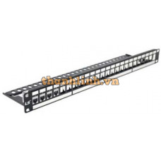 Patch Panel Empty 24-port LS CAT5E (LS-PP-C5E-24P-E1-ECO)