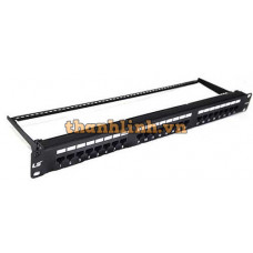 Patch panel 24-port Unshielded LS CAT6 (LS-PP-UC6-24P-F-ECO)