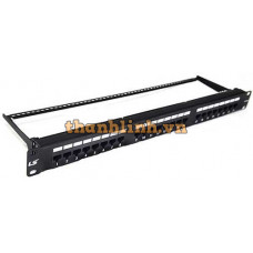 24-Port Unshielded Patch Panel LS CAT6 (LS-PP-UC6-24P-WM-EC)