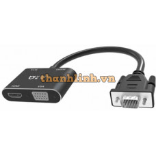 DÂY chuyển VGA ra VGA + HDMI+AUDIO MD010 M-PARD