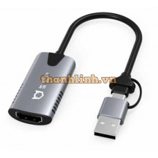 Dây Cáp chuyển USB 2.0/TYPE-C ra HDMI MD025 M-PARD