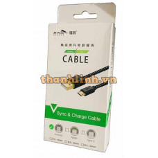 Cáp USB 2.0 -> MICRO USB 2.1A 1.2M M-PARD (MD057)