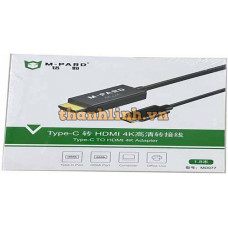Cáp TYPE-C -> HDMI 1.8M MD077 M-PARD