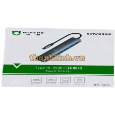 Cáp TYPE-C ->USB 3.0/HDMI/2USB2.0/PD/LAN 1000M MD078 M-PARD