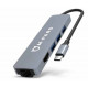BỘ chia từ TYPE-C ->3USB 3.0 + HDMI + LAN 20CM MD084 M-PARD