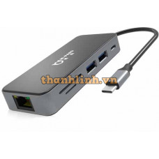 BỘ chia từ TYPE-C ra USB 3.0 + USB 2.0 + HDMI + LAN /TF/SD MD090 20CM M-PARD